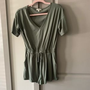 Olive green romper